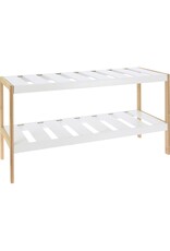 Storage Solutions Schoenenrek van bamboe en MDF - 70 x 26 x H36 cm