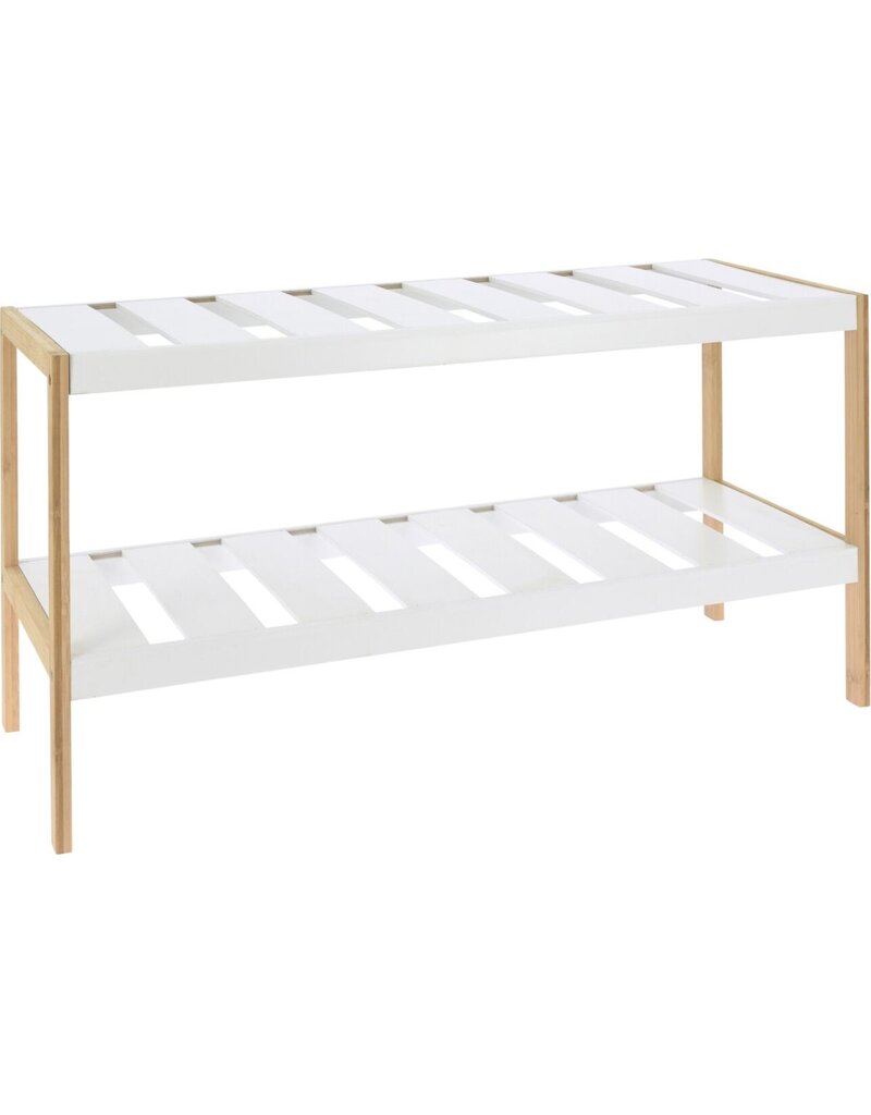Storage Solutions Schoenenrek van bamboe en MDF - 70 x 26 x H36 cm
