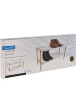 Storage Solutions Schoenenrek van bamboe en MDF - 70 x 26 x H36 cm