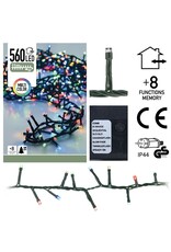 Micro Cluster - 560 LED's  -11 meter - multicolor - 8 functies + geheugen