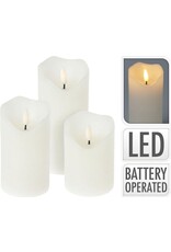 LED Kaarsen - set van 3 - Afstandsbediening - Wit