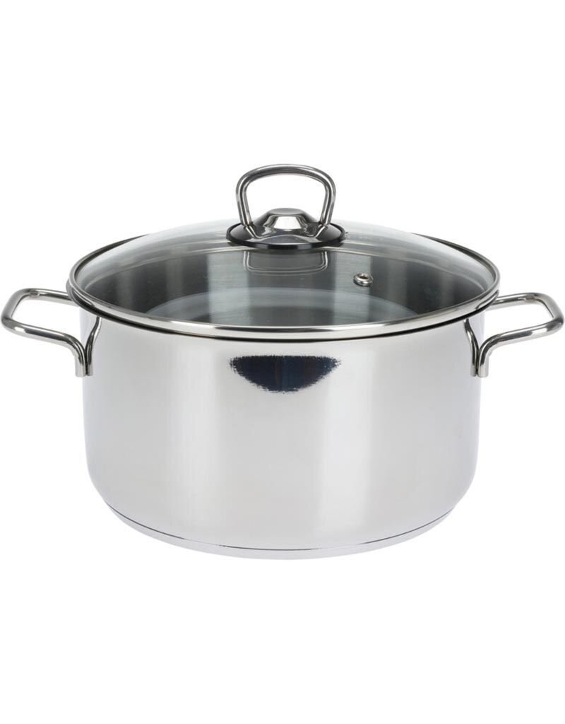 Excellent Houseware Kookpan - 22 cm -  4.5  liter - RVS - Met deksel