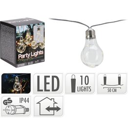 Feestverlichting voor de Tuin - 450cm - warm wit - 10x5 LED - gevlochten snoer