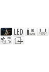 Feestverlichting voor de Tuin - 450cm - warm wit - 10x5 LED - gevlochten snoer