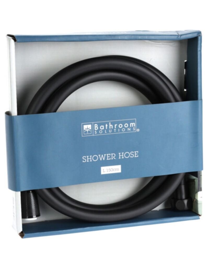 Bathroom Solutions Doucheslang 150 cm - pvc - zwart
