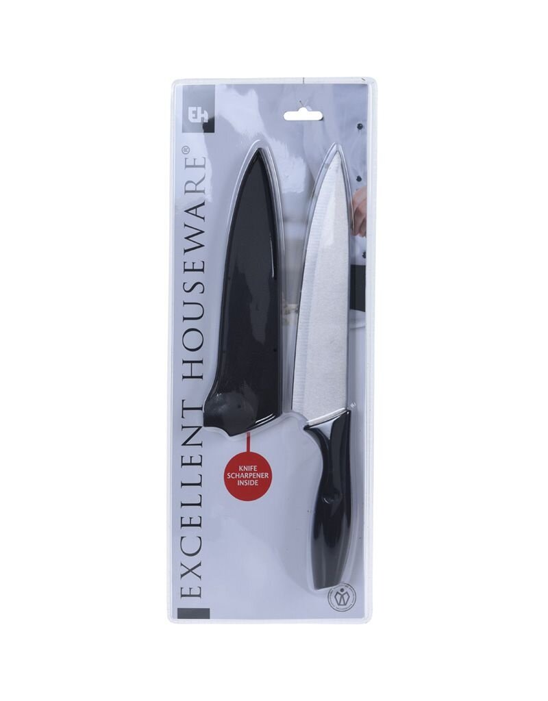 Excellent Houseware Vleesmes - incl. houder en slijper