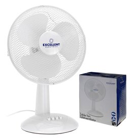 Excellent Electrics Ventilator tafelmodel wit 30cm