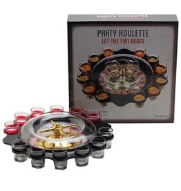 Party Roulette met 12 shotglaasjes