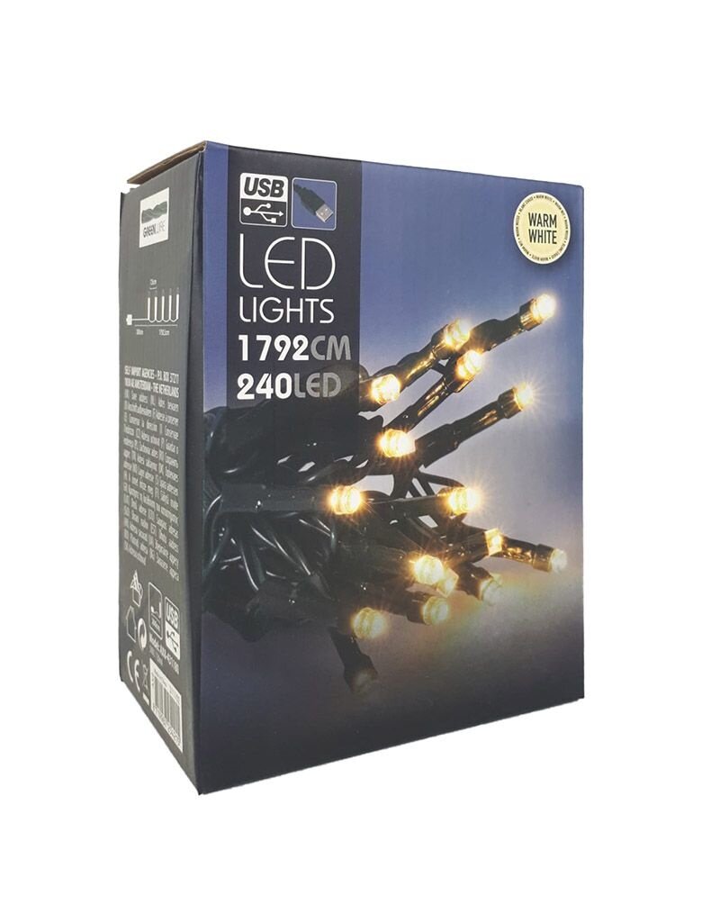 DecorativeLighting LED-verlichting USB - 240 LED's - warm wit