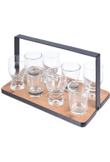 Excellent Houseware Amuse set met Serveerrekje en Glaasjes