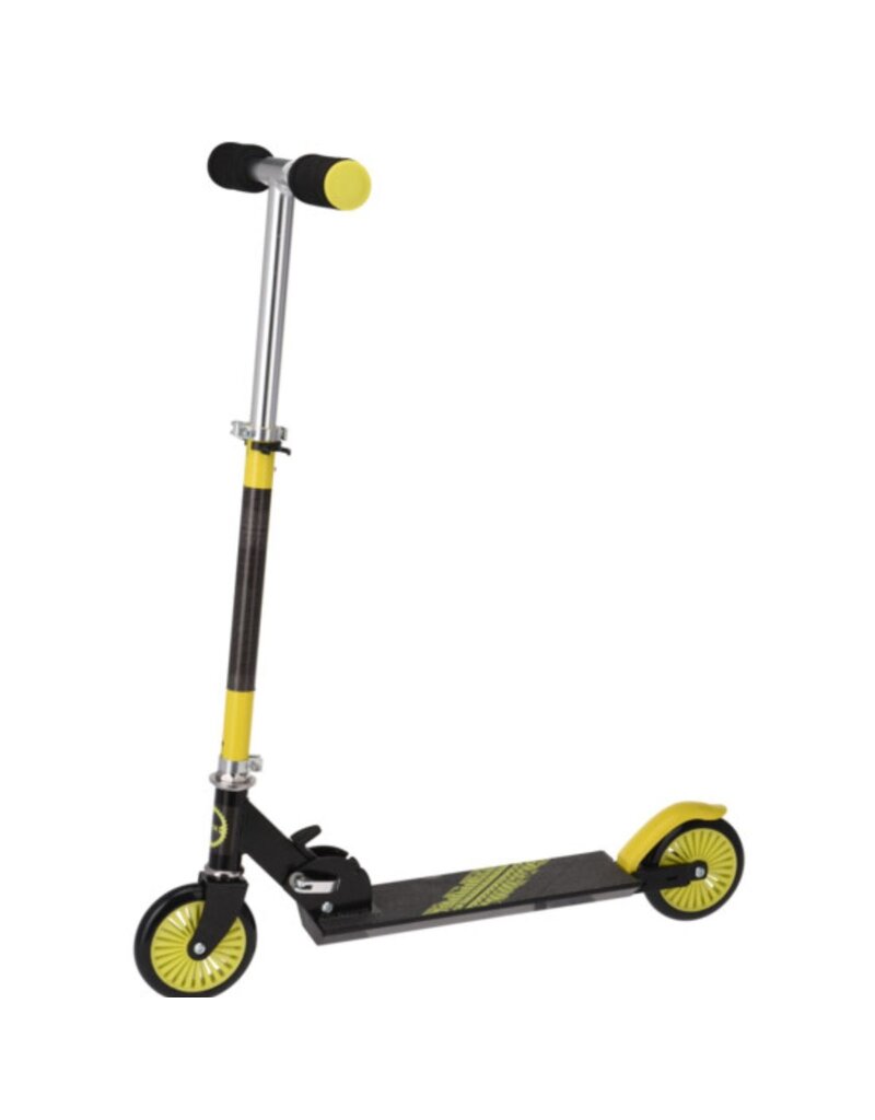 XQ Max Opvouwbare Step met Voetrem - zwart met lime