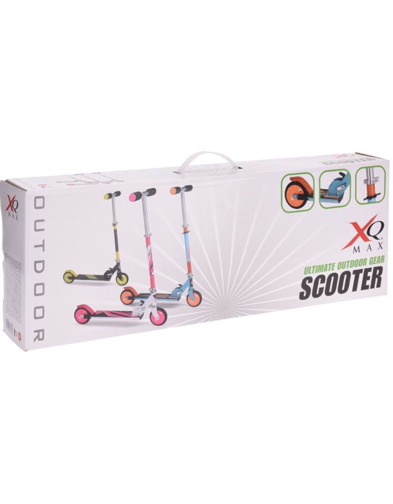XQ Max Opvouwbare Step met Voetrem - zwart met lime