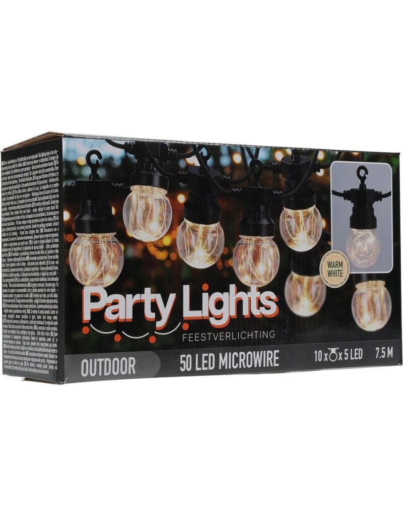 Feestverlichting voor de Tuin - 450cm - warm wit - 10x5 Micro Led