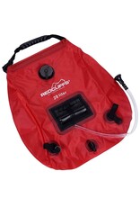 Redcliffs Campingdouche met thermometer - 20 liter - rood