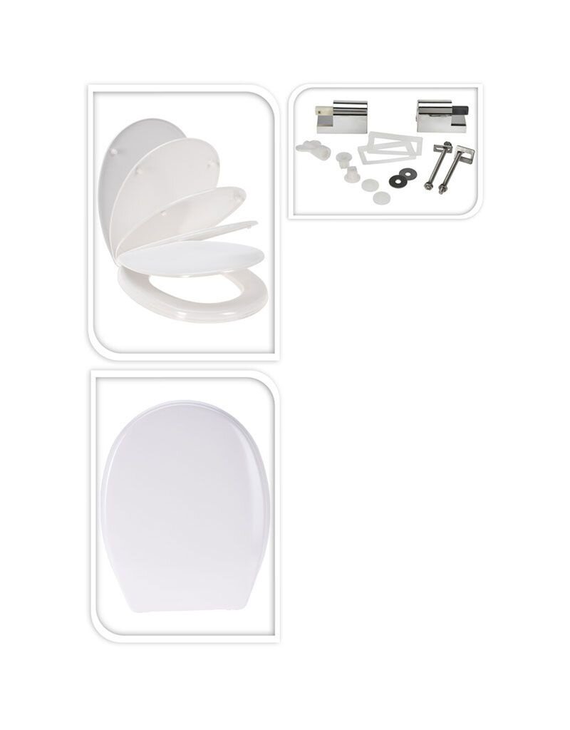 Bathroom Solutions Toiletbril duroplast - Wit -  Softclose