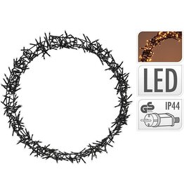 Kerstring met verlichting - 400 LED - Ø48 cm - extra warm wit - 8 Lichtfuncties - voor binnen en buiten