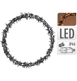 Kerstring met verlichting - 500 LED - Ø58 cm - extra warm wit - 8 Lichtfuncties - voor binnen en buiten