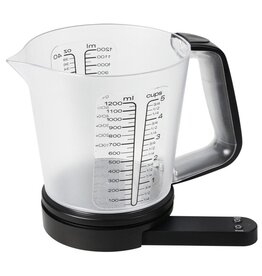 Excellent Houseware Keukenweegschaal met Maatbeker - 1200 ml - tot 5 kg