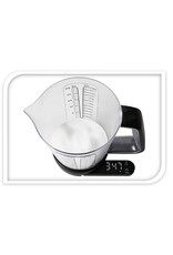 Excellent Houseware Keukenweegschaal met Maatbeker - 1200 ml - tot 5 kg