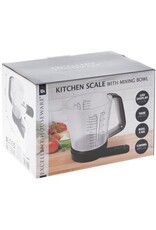 Excellent Houseware Keukenweegschaal met Maatbeker - 1200 ml - tot 5 kg