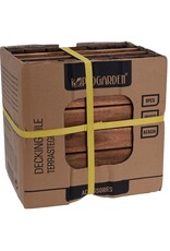 ProGarden Houten Terrastegel - Acacia - 30x30cm - set van 9 - 0.81m2