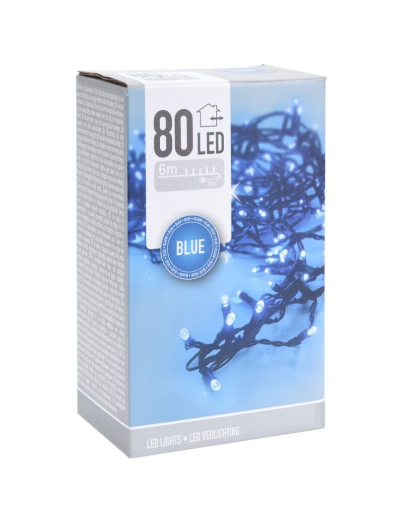 LED verlichting - 80 LED - 6 meter - blauw
