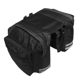 Ceruzo Dubbele Fietstas - 30 Liter - Zwart