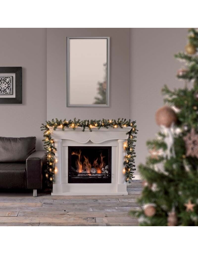 Guirlande met 30 LED - warm wit - 2.70 meter - met timer - op batterij