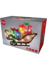 Kerstfiguur Acryl - Arreslee met led - 40 cm