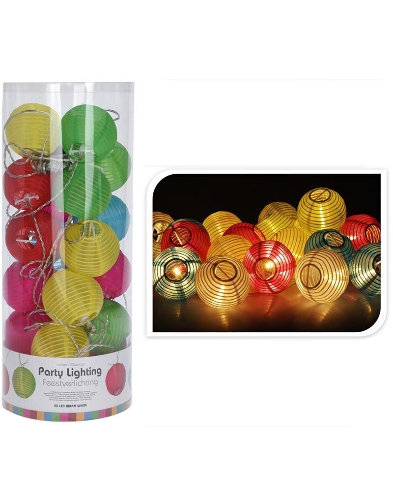 Party Lighting Feestverlichting - 20 lampen - gekleurd