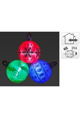 Verlichte Kerstballen XL - 183x70x156 cm - 3 Stuks