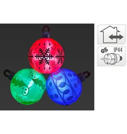 Verlichte Kerstballen XL - 183x70x156 cm - 3 Stuks