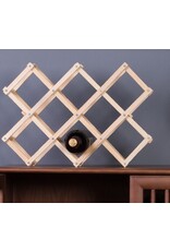 Houten Wijnrek - voor 10 Wijnflessen - Vouwbaar