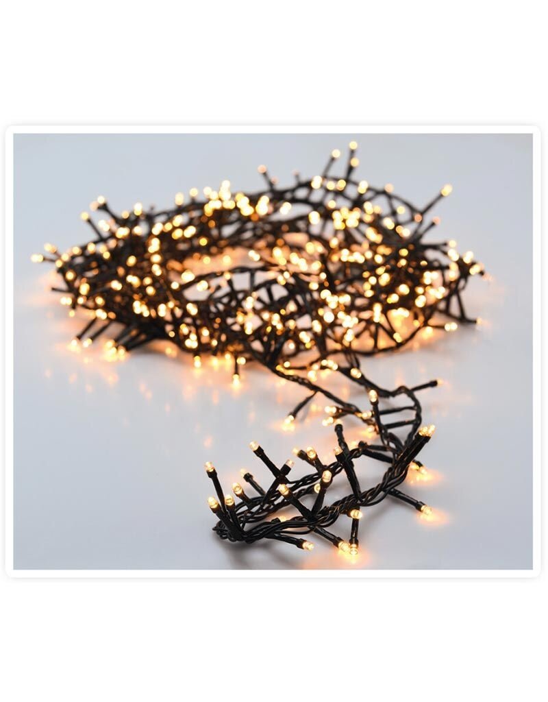 Micro Cluster 200 led - 4m - warm wit - Batterij - Lichtfuncties - Geheugen - Timer