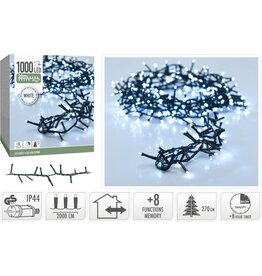Microcluster - 1000 led - 20m - wit - Timer - Lichtfuncties - Geheugen - Buiten