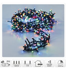 Microcluster - 800 led - 16m - multicolor - Timer - Lichtfuncties - Geheugen - Buiten