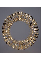 Verlichte Krans - Goud - 30 cm - 50 led