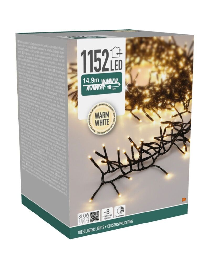 S.I.A. Treecluster Kerstboomverlichting - 1152led - warm wit