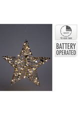 Verlichte Kerstster - Goud - 40 cm - 60 led
