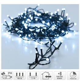 Kerstverlichting 120 led- 9m - wit - Timer - Lichtfuncties - Geheugen - Buiten