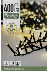 Microcluster - 400 led - 8m - two tone romantic - Timer - Lichtfuncties - Geheugen - Buiten