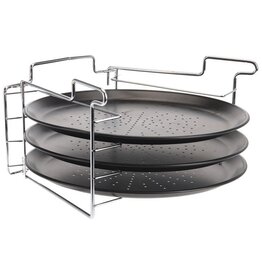 Excellent Houseware Pizzabakset - 4 delig - non-stick