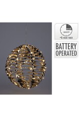 Verlichte Bal - Goud - 25 cm - 60 led