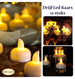 LED Drijfkaarsjes - 12 stuks