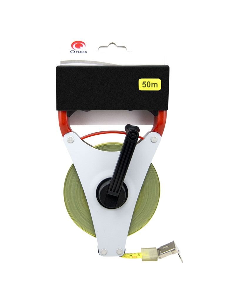 Toolpack Stalen Meetlint op haspel - Landmeter - 50 meter