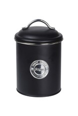 Excellent Houseware Voorraadbussen Klassiek zwart - set van 3 stuks