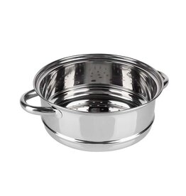 Ceruzo Stoompan 3.1 Liter - Rijst- en Groentestomer - 3-delig - Ø 20 cm - inductie - met glazen deksel