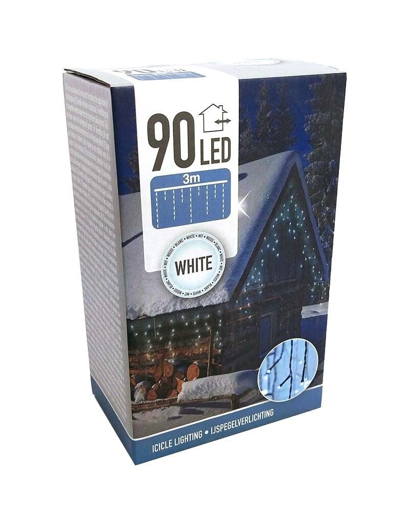 IJspegel verlichting - 90 LED - 3 meter - wit