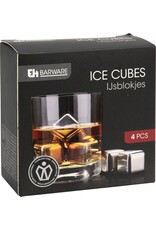 Excellent Houseware IJsblokjes RVS - 4 stuks