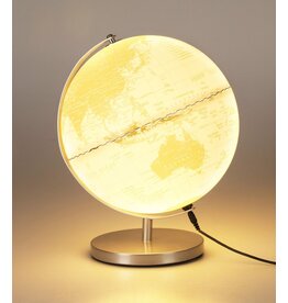 Wereldbol met Licht - USB - 31cm - Wit